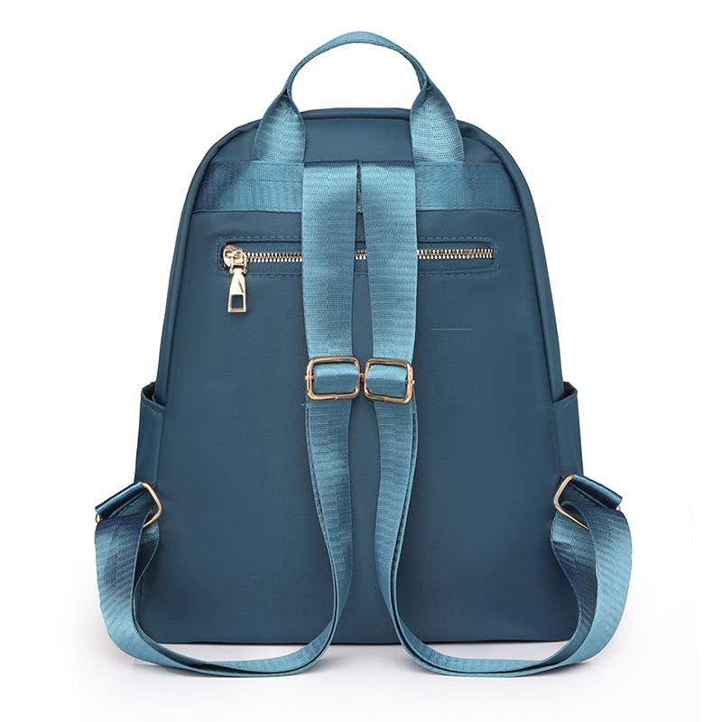 Ромбовидный рюкзак Женская сумка через плечо с буквенным принтом Дорожный рюкзак синий — фото 14