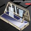 Samsung Z Fold 7 Transparent Electroplated Phone Case with Integrated Folding Design and Anti-drop Protection