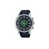 DRESS Classic Simple Exquisite Fashion Green Men's Watch Tri-fold Buckle 50 Meters Waterproof Quartz Movement Resin Strap Japanese MTP-E505-3AV