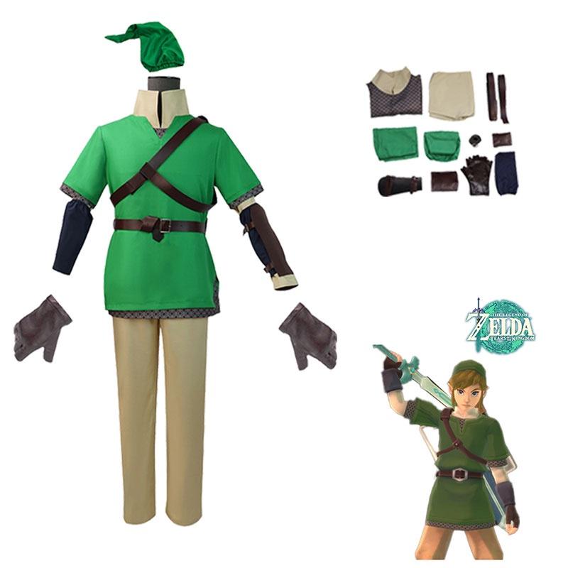 Legend The Of Zelda Link Cosplay Costume Set Halloween Outfit Role Party Playing