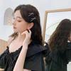 1pcs Cross Crystal Hairpins Rhinestone X Hair Clips Barrettes Simple Side Clip Bridal Headwear Girl Fashion Hair Accessories New