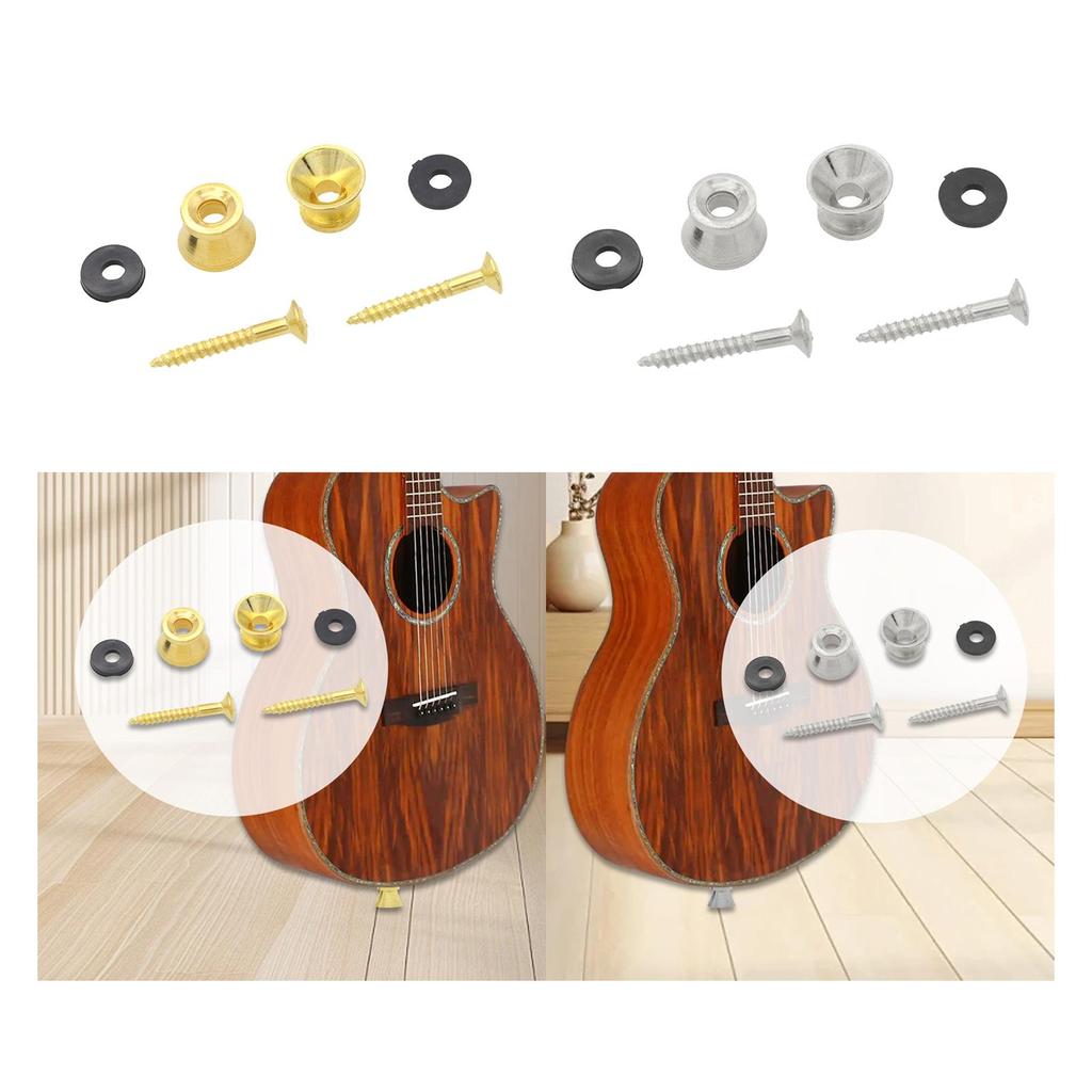 Electric Guitar Strap Buttons Replacement Straplock Buttons Elegant Sturdy Easy Installation End Pins Guitar Strap Locks