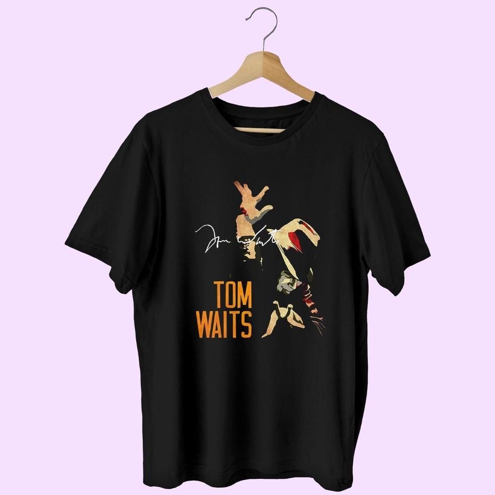 

Tom Waits signature Gift For Fans Unisex All Size Shirt MK522 Unisex T-Shirt M