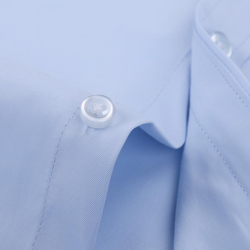Cămașă de vară cu mânecă scurtă pentru bărbați, formală, cu croiala normală, cămăși de rochie pentru bărbați S ~ 7XL, fără buzunar frontal