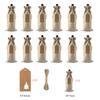 12Pcs Burlap Wine Bags Wine Gift Bags for Christmas Wedding Birthday Multicolor Wine Bottle Bags with Drawstrings Tags&Ropes