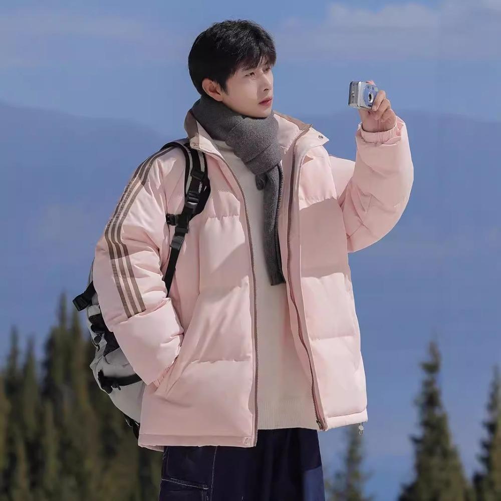 Cold-proof cotton-padded clothes for boys in winter new trendy brand thickened warm stand-up collar bread clothes cotton-padded jacket