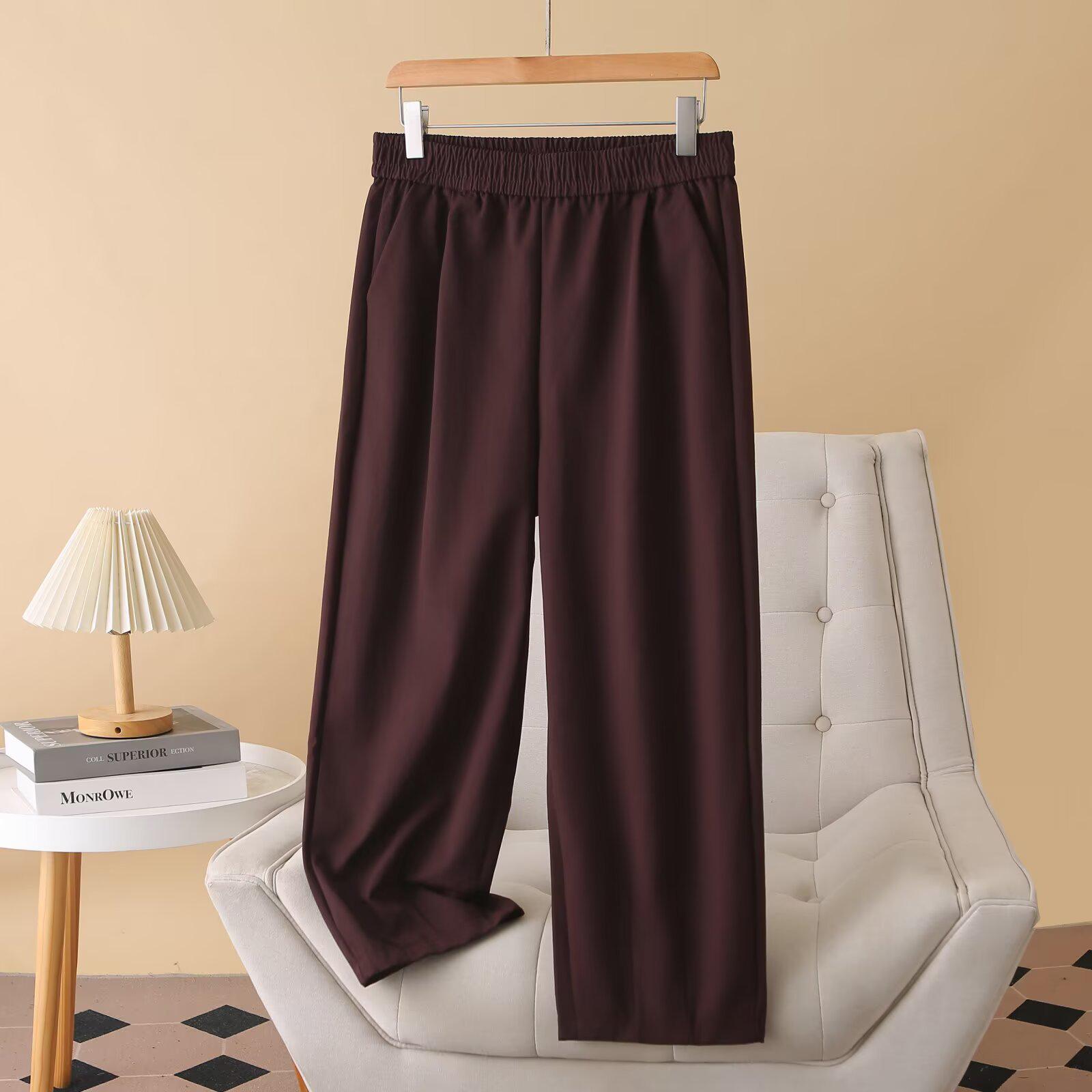 

Plus Size High Waist Slimming Harem Pants for Women - Autumn 2025 Collection 3XL вина червоного кольору