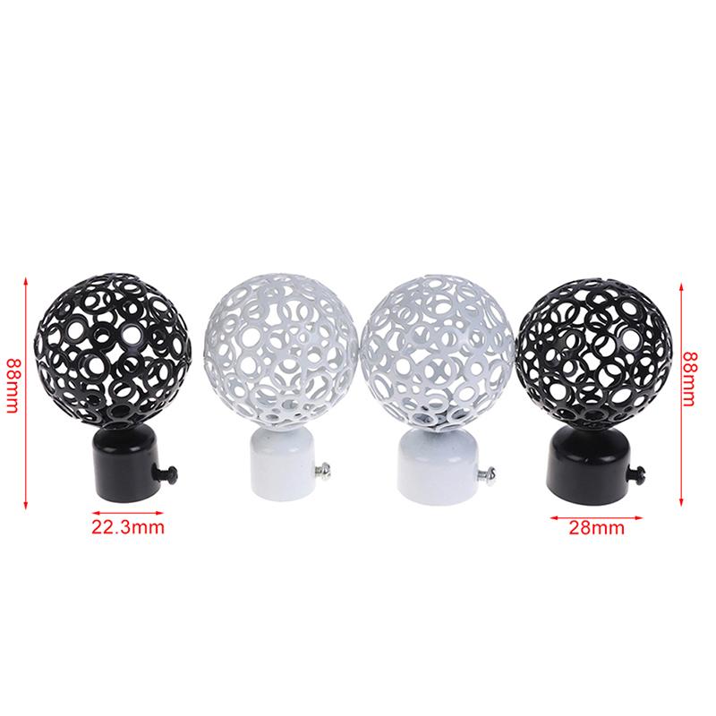 2 ks 22 mm 28 mm Dia závěsové tyče Záclonové koncovky Koncovky Příslušenství
