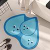 Creative Cartoon Special-Shaped Floor Mat Bathroom Water-Absorbing Quick-Drying Floor Mat Toilet Dirt-Resistant And Easy-To-Take-Care Floor Mat