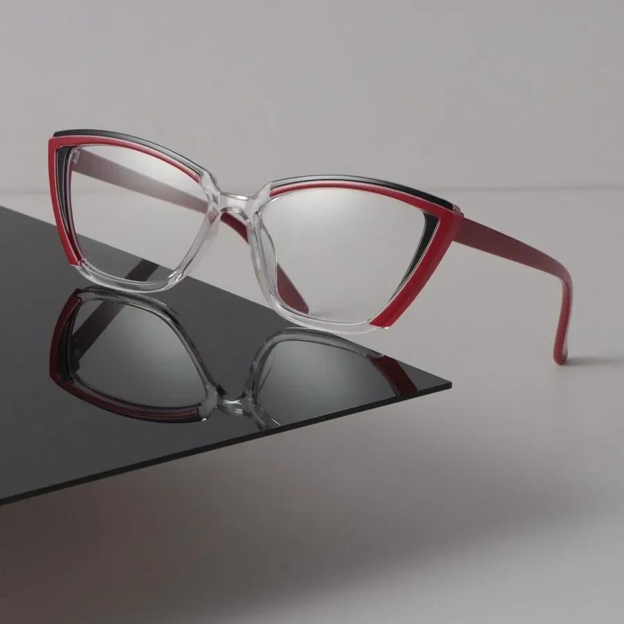 Minimalist Trendy Transparent Glasses Retro Cat Eye Frame Eyeglass Women Men Retro Clear Lens Frame Glasses Oculos