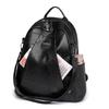 Damen-Rucksack aus weichem Leder, Retro, multifunktionaler Reiserucksack