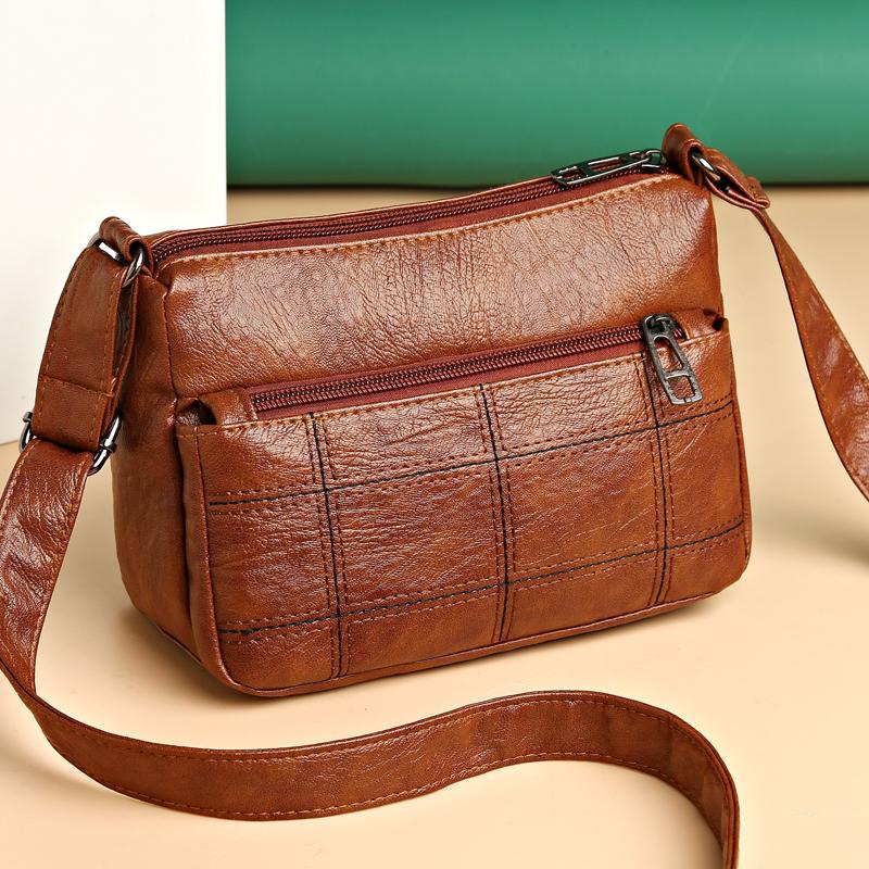 Винтажные женские сумки Ретро сумки на плечо для женщин Модные сумки через плечо — фото 9