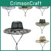 Hat Fisherman Sun Protection Large Brim Mesh Cap Outdoor Breathable