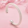 925 Sterling Silver Braided Bangle Fashion Jewelry