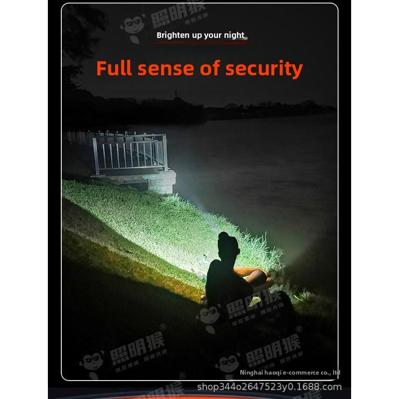 LED Strong Light Headlight USB Charging Multifunctional Outdoor Night Running Light Compact and Portable Fishing Headband Light