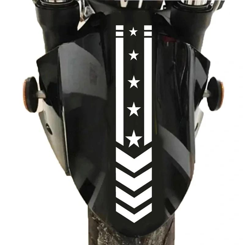 

Motorcycle Fender Stickers Scooter Refit Decals Striped Reflective Stickers Decorative Waterproof Stickers Safety Warning Tape белый