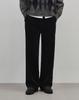 WORK ON BODY OFF Bello Semi-Wide One-Pleat Cotton Corduroy Pants [Black]