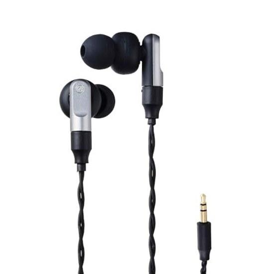 Elecom Wired Earphones 3.5mm 3-Pole Gaming (FPS) Canal Type Sound Quality Close Original PEI Material Two Wearing Methods Choose Reduced Fatigue Cable