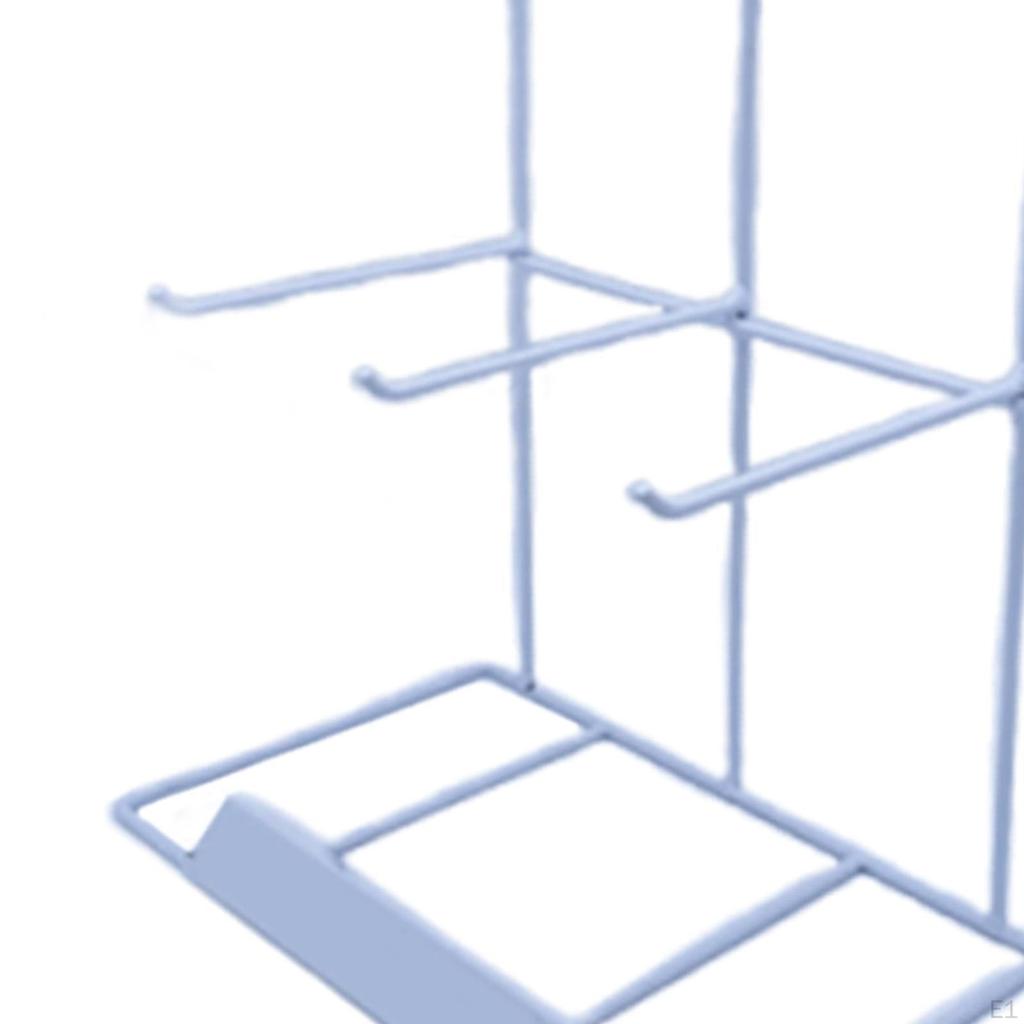 Bijoux Schmuckständer auf 2 Ebenen mit 6 Ohrring-Aufbewahrungshaken zur Organisation von Haarsträhnen