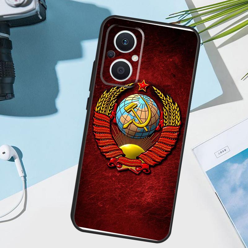 Vintage USSR CCCP Case For OPPO Reno 13 13F 12 11 F 8T 7 8 10 Pro OPPO Find X8 X6 Pro X3 X5 Lite Cover Funda