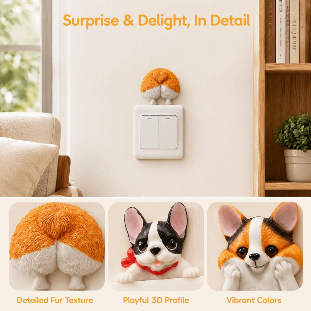 Decorations Animal Wall Switch Stickers Resin Switch Accessories Entrance Decoration