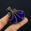 Blue Flash Labradorite Jewelry, 999 Copper Wire Wrapped Pendant, Handmade Gemstone Jewelry, Gifts For Wife Brand New Pendant