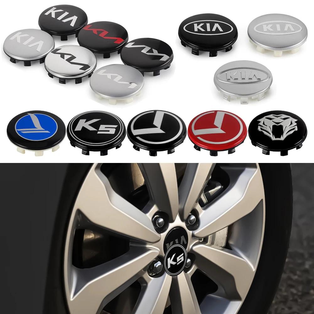 AANO1 56/65mm Car Wheel Center Hub Caps Stickers Badge Cover For Kia Sportage Morning Ceed Picanto Rio Niro Stonic Optima Forte K K5