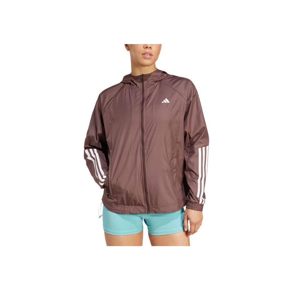 adidas Wind.Rdy Hyperglam Windbreaker Jacket Women Jacket Brown IX3216