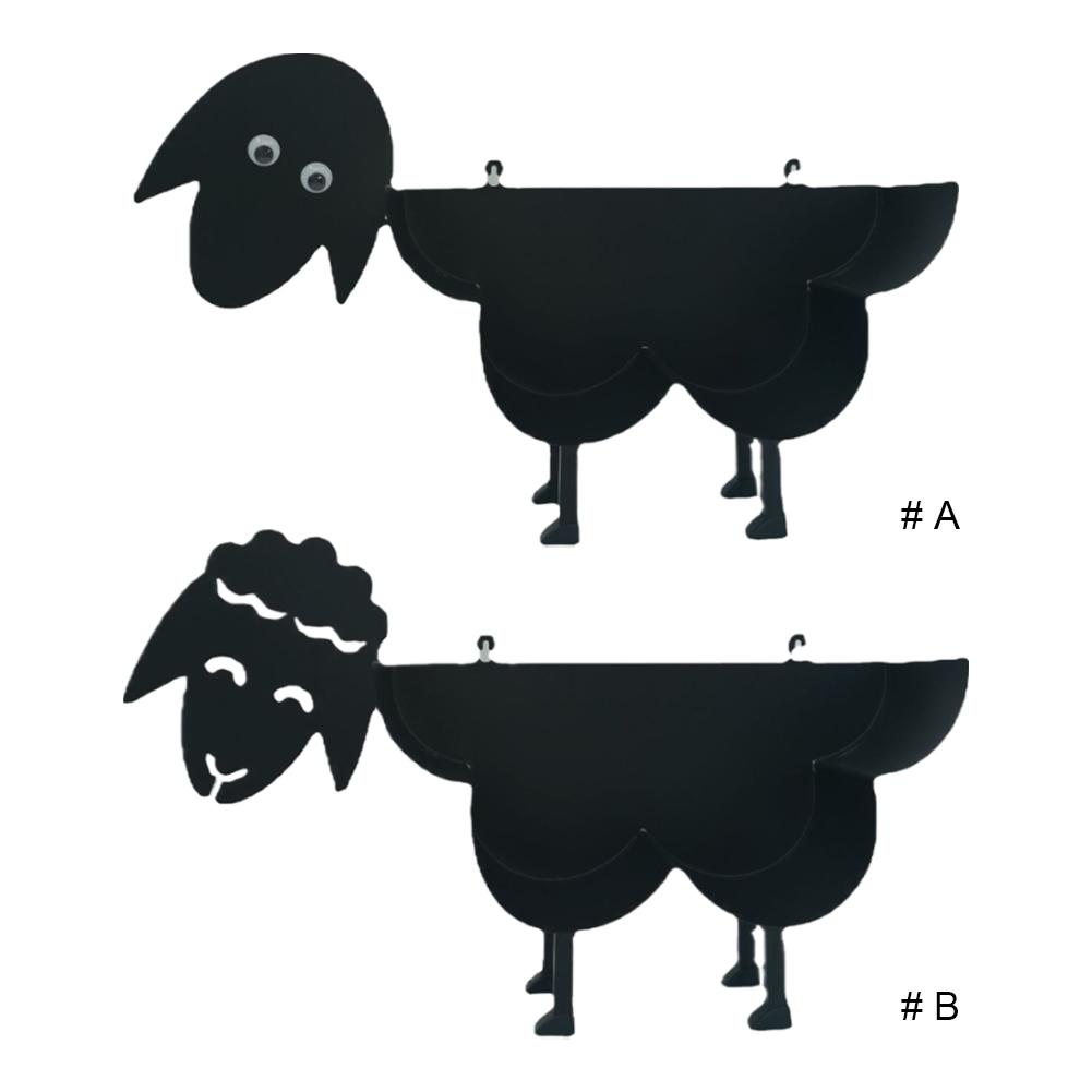 Metal Sheep Toilet Paper Roll Holder Wall Mounted Free Standing Toilet Paper Stand Shelf Tissue Paper Storage Stand for Bathroom