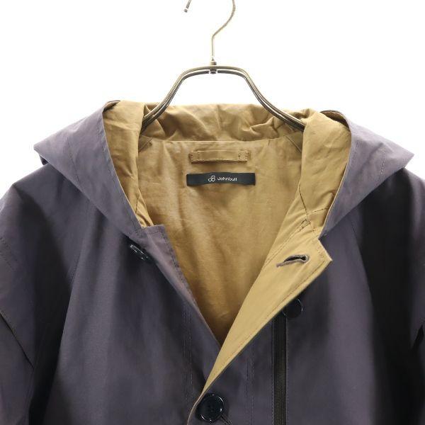 unused Johnbull separate coat L gray Hooded jacket 2-way Men's Used
