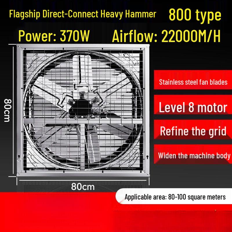 Qiu Qiao Industrial Negative Pressure Exhaust Fan Stainless Steel Blades