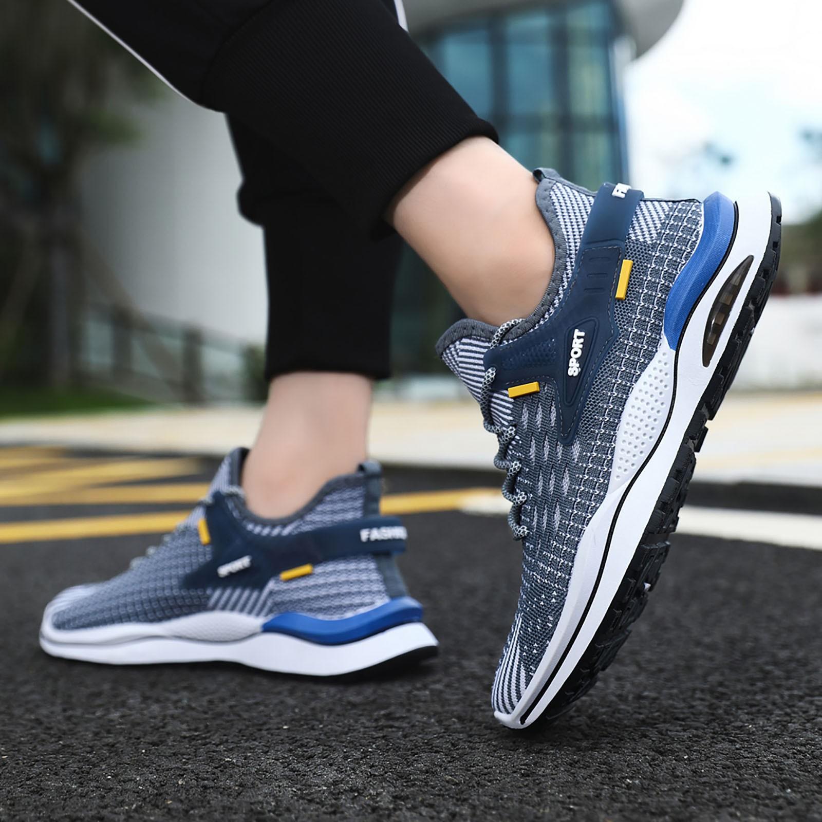 

Men S Shoes Spring And Low Top Running Shoes Breathable Mesh Leisure Shoes Air 1 Low Sneaker Men 39 синій
