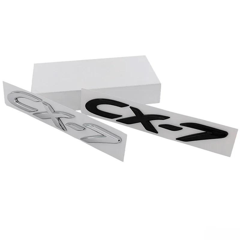 For Mazda CX7 Logo 19x2.6cm ABS 3D Car Stickers Decals Rear Trunk Lettering Badge Exterior Modification Tail Emblem Accessories kyljh99