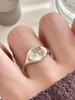 Korean Retro Flower Cuff Finger Rings For Women Girl Fashion New Jewelry Bosom Friend Gift Party Anillos Mujer