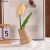 Ice Cream Vase Decoration Creative Ceramic Dried Flower Vase Dining Table Flower Arrangement Art Room Aesthetic Decoration
