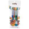 BSS Miffy Gel Ballpoint Sarasa EB327C Pen, Nano, 4-Color Set, 0.3mm, Friends,