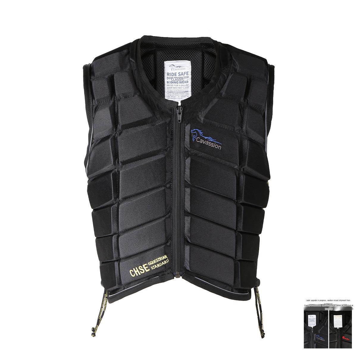 White Equestrian Protective Horse Vest Adult S чёрный
