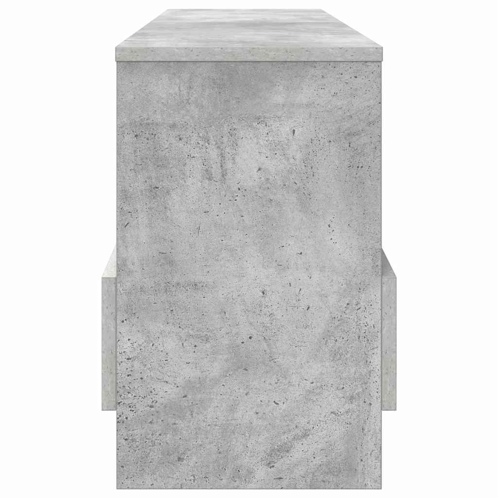 Magazine Shelf Concrete Grey 102 x 30 x 45 cm