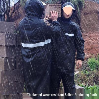 Unisex Reflective Stormproof Raincoat Set for Riding and Construction
