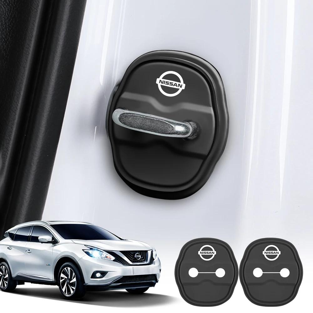 For Nissan nismo X-Trail Qashqai Juke Teana J32 Serena Leaf Micra 2/4pcs Car Styling Car Silicone Door Lock Cover Sticker Case