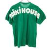 MIKIHOUSE Rückseitiges Logo Kurzarm Henry-Kragen T-Shirt M grün Herren Gebraucht