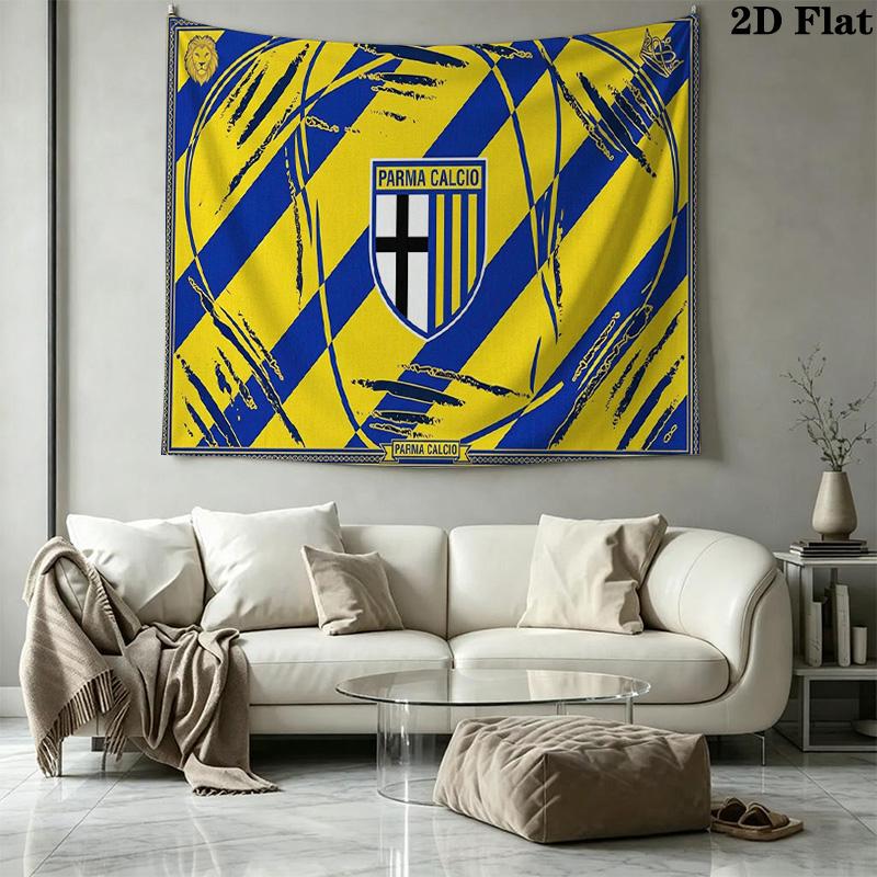 Parma Calcio Wall Tapestry Aesthetic Wall Hanging Printed Fabric Blanket Decorative Tapestries for Bedroom Living Room Home Decor