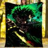 1pc Z-Zoro5 Theme Blanket - Digital Print, Polyester, Cozy for All Seasons, Perfect for Outdoor, and Travel