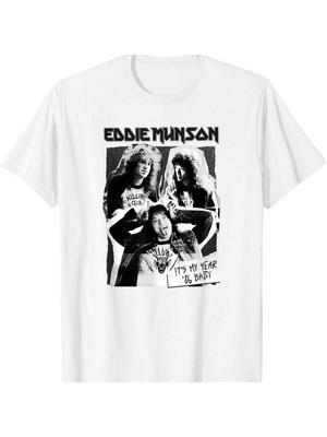 Eddie Munson Band Graphic Women's Cotton Tshirt, Premium Cotton Quality Print, Durable And Longlasting, Casual And Fashionable