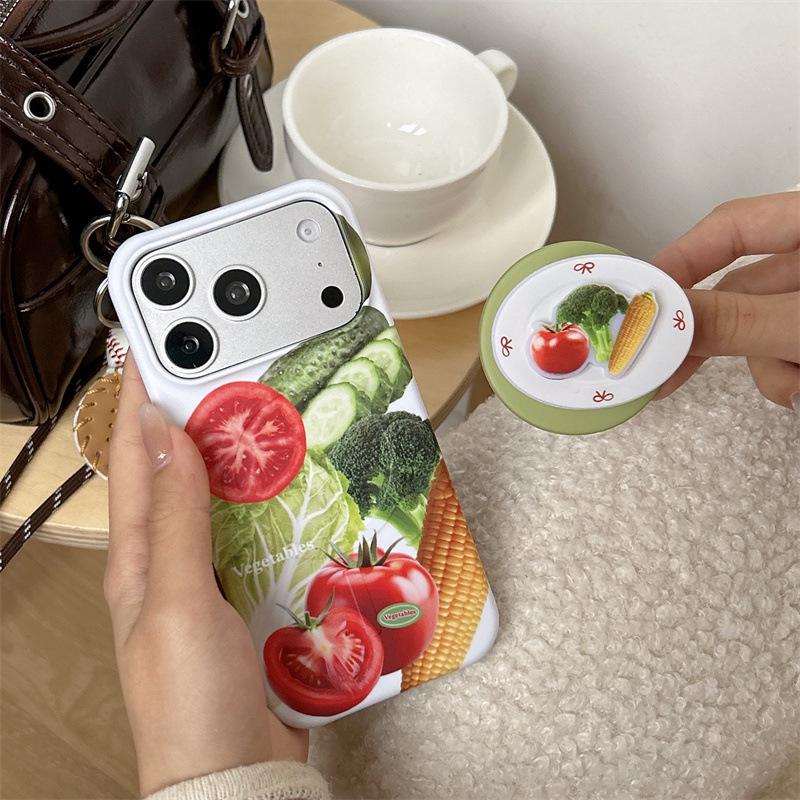 

Fresh Tomato Fruit Magnetic iPhone 17/16 Pro Max/15 Pro Frosted Case Apple 17 Pro Max