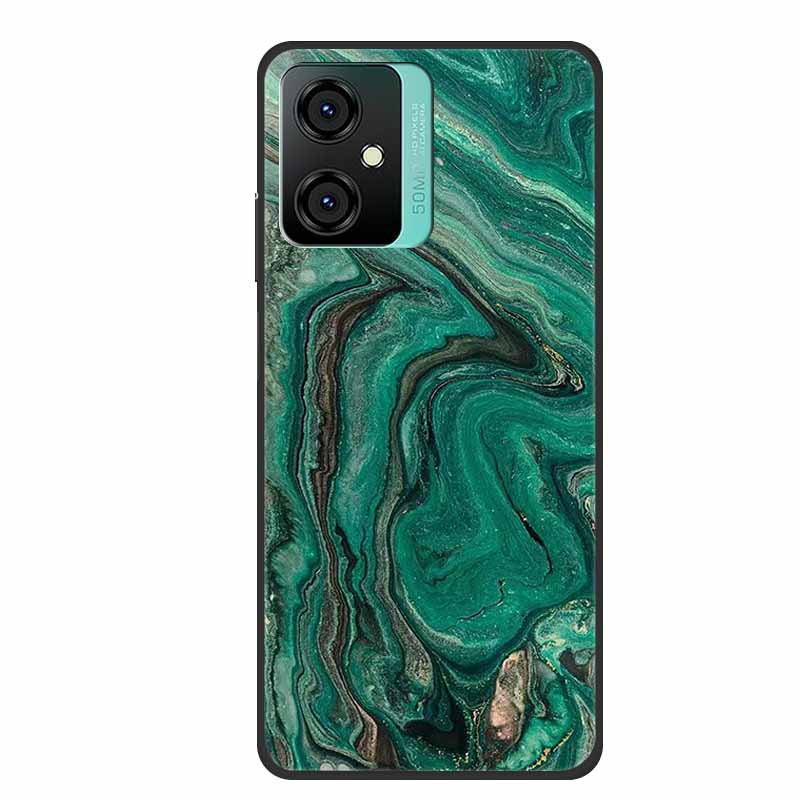 For Blackview Oscal C70 Phone Cover Case Luxury Silicone TPU For Blackview Oscal C 70 Soft Marble Flowers Protective Cases Coque