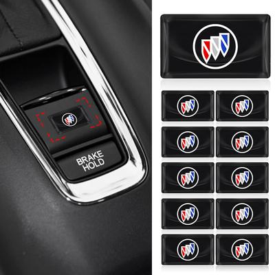 2/5/10Pcs Carbon Fiber Steering Wheel Car Logo Emblem 3D Stickers for Envision GS GL6 GL8 Avenir Riviera Lesabre Velite Verano