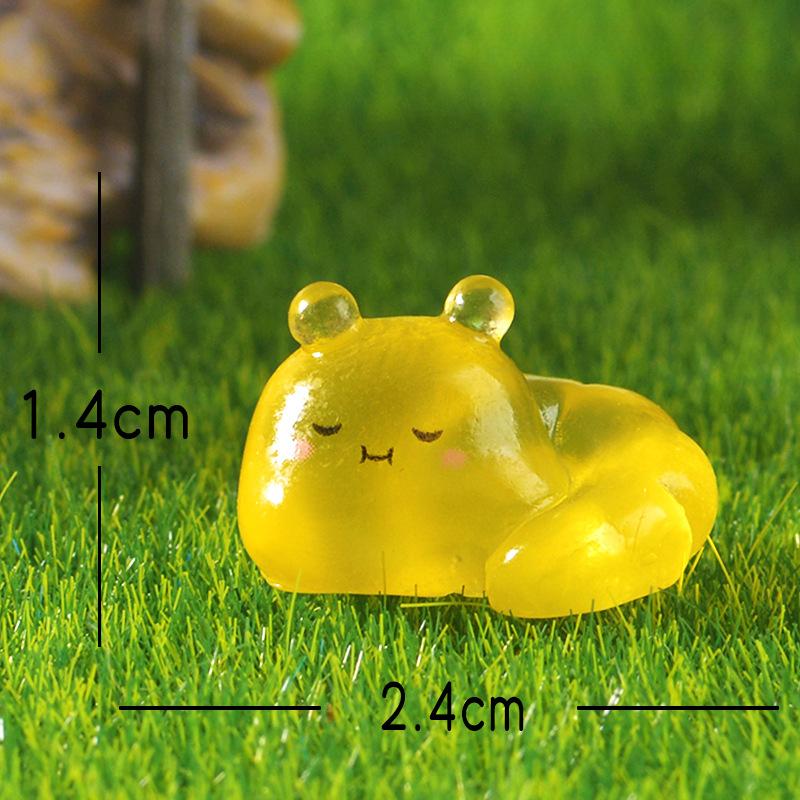 Cute Luminous Caterpillar Garden Doll House Cute Resin Mini Figurine