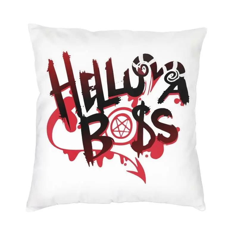 Anime Animated Movies Helluva Loona Cushion Cover Double-sided Print Throw Pillow Case for Sofa Pillowcase Home Decorative