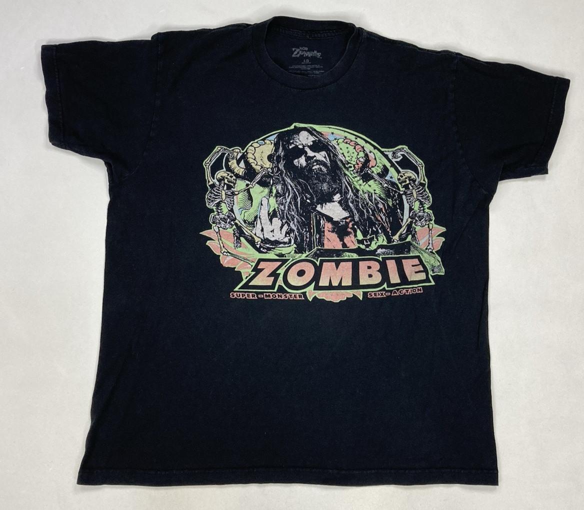 Rob Zombie World Tour 2019 Graphic T-shirt Men Large Black Short Sleeve Music L